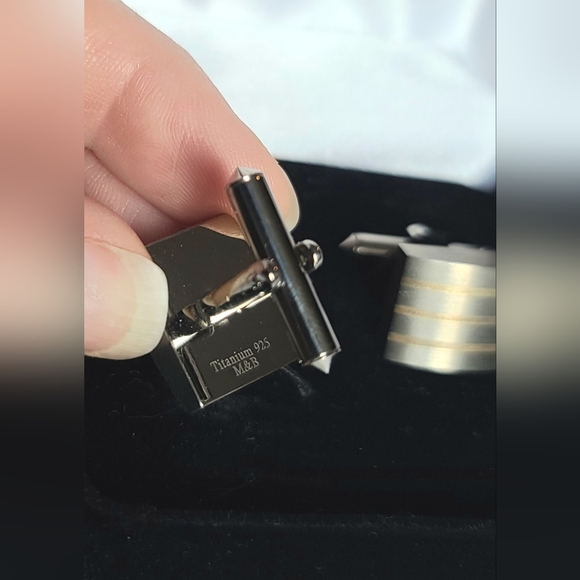 Titanium 925 Cuff Links 👔 - Picture 4 of 4